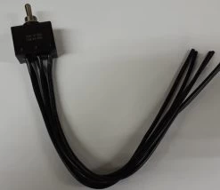 1193-WP DPDT Waterproof Toggle Switch, Momentary On - Off - Momentary On, Wire Leads