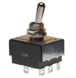 1198-S/18 Toggle Switch, 3 Pole On-Off, Solder Terminals, 18 Amps