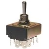 1201-Q/16 Four Pole On-Off-On Toggle Switch, Spade Terminals