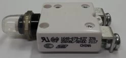 1648-079-037 Push To Reset 37 Amp Circuit Breaker, 15/32 Metal Bushing With Step
