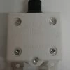 1680-037-070 Push To Reset 7 Amp Circuit Breaker, 3/8-27 Bushing, Spade Terminals, White Button