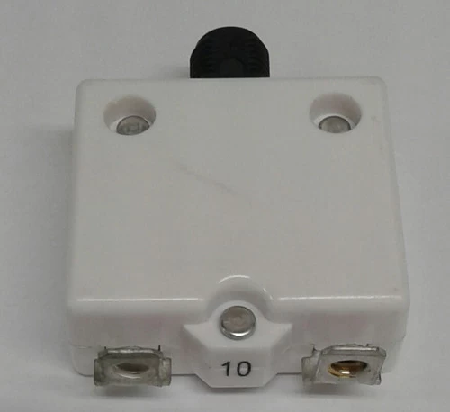 1680-219-100 Mechanical Products Push To Reset 10 Amp Circuit Breaker, Screw Terminals, Black Button - Image 2
