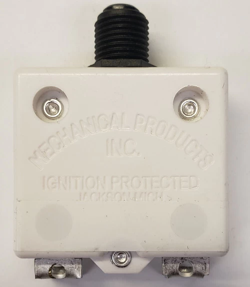 1680-219-075 Push To Reset 7.5 Amp Circuit Breaker, , Black Button, Screw Terminals - Image 2