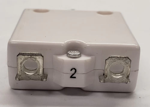 1681-112-200 Push To Reset Circuit Breaker, 2 Amps, Bent Screw Terminals - Image 2