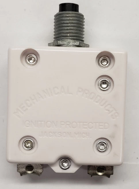 1681-112-200 Push To Reset Circuit Breaker, 2 Amps, Bent Screw Terminals - Image 3
