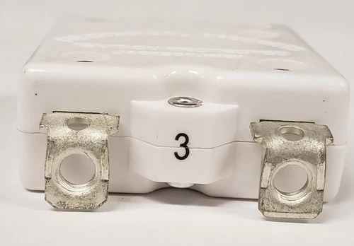 1681-112-300 Push To Reset Circuit Breaker, 3 Amps, Bent Screw Terminals - Image 2