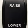 Carling V Series Black Rocker Switch Laser Etched With Raise Lower