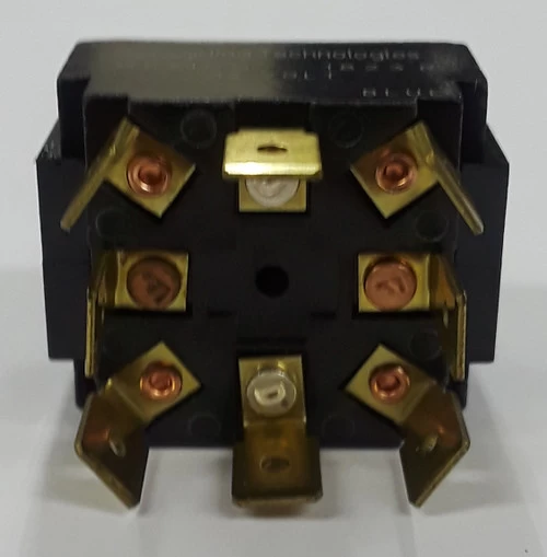 LT-2561-604-012 Carling On-Off-On Blue Lit Tip Double Pole Toggle Switch, Lit In All Positions, Spade Terminals - Image 2