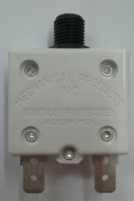 1680-264-170 Mechanical Products 17 Amp Push To Reset Circuit Breaker, Spade Terminals - Image 2