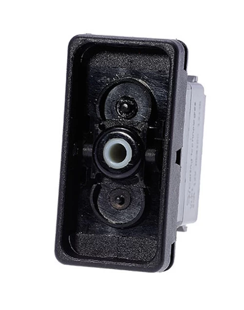 VLD1S001-00000-000 Contura X Double Pole Carling V Series Rocker, DPDT, Momentary, Raised Bezel