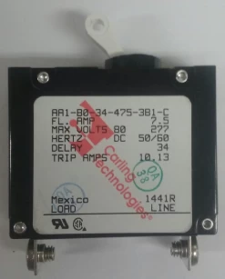 AA1-B0-34-475-3B1-C Carling 7.5 Amp A Series Single Pole Circuit Breaker