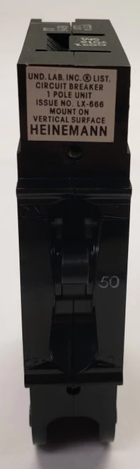 CD1-A3-DU0050-01A Eaton Heinemann 50 Amp Circuit Breaker, 120/240 Volt