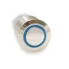 CH2LESB110S 16 Mm Anti Vandal Sealed Latching Push Button Switch, 110 Volt Blue Lit Ring