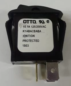 K1ABACBABA Otto SPST On-Off Illuminated Rocker Switch, 12 Volt Red Indicator