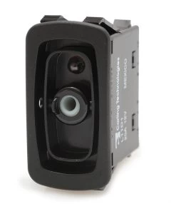 L11D1AH01 Carling L Series Rocker Switch, Raised Bezel, Single Pole, On-Off, One Independent Green Led