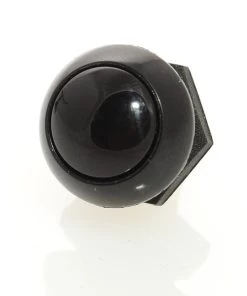 P9-111122 Otto Normally Open Black Flush Push Button