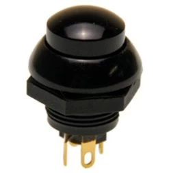 P9-213122 Otto Momentary Two Circuit Push Button Switch With Raised Black Button