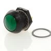 P9M-111125 Otto Latching On-Off Sealed Push Button Switch, Green Button