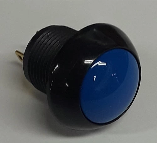 P9M-111126 Otto Latching On-Off Sealed Push Button Switch, Blue Button