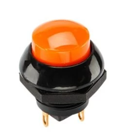 P9-213123 Two Circuit Momentary Otto Push Button With Raised Orange Button