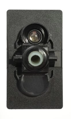 V2D1AX0B-000-XBLU1 Carling Momentary On -Off Rocker Switch With Blue Led