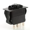 V2D2AX0B-00000-000-XWHT1 Carling Momentary On -Off Rocker Switch With Soft White LED