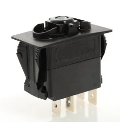 V2D2AX0B-00000-000-XWHT1 Carling Momentary On -Off Rocker Switch With Soft White LED