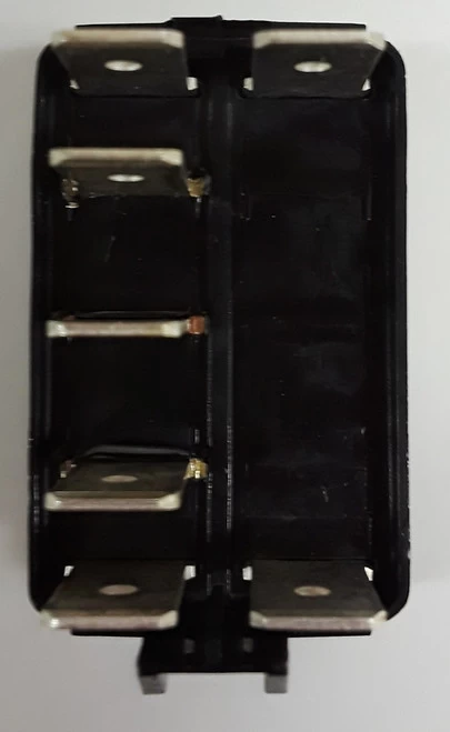 V8D2U661 Carling V Series Contura X Rocker Switch, Double Momentary, Spring Return To Center Off, Single Pole, Bezel - Image 3