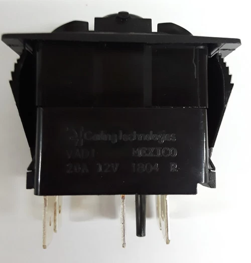 VAD1160B Carling Contura Rocker Switch, Double Pole, On-Off, Independent Lamp, Spade Terminals - Image 2