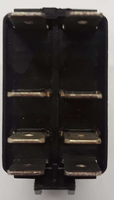 VBD2YN6B Carling V Series Momentary On-Off Rocker Switch, 1 Amber Led, 1 Incandescent Lamp - Image 3