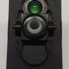 VGD11H0B Carling Contura V Series Progressive Rocker Switch, 1 Green Led, Spade Terminals, Single Pole