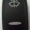 Windshield Washer Icon & Bar Lens, Black Carling V Series Rocker Switch Cap