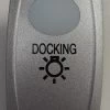 Docking Lights Carling V Series Rocker Switch Cap, Nickel With 1 White Lens, Docking Lights Icon