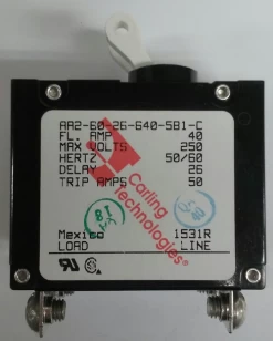 AA2-B0-26-640-5B1-C Carling A Series Double Pole Circuit Breaker 40 Amps