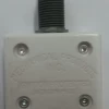 1600-055-150 Push To Reset Circuit Breaker, 15 Amp, White Button, Bent Screw Terminals