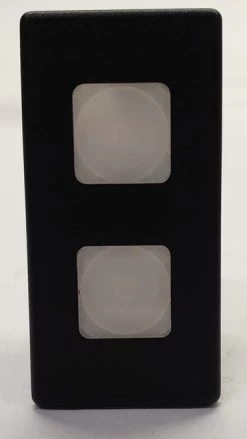 VP166-B11AA-00000 Carling 12 Volt Rectangular Indicator Light, 2 White Lens