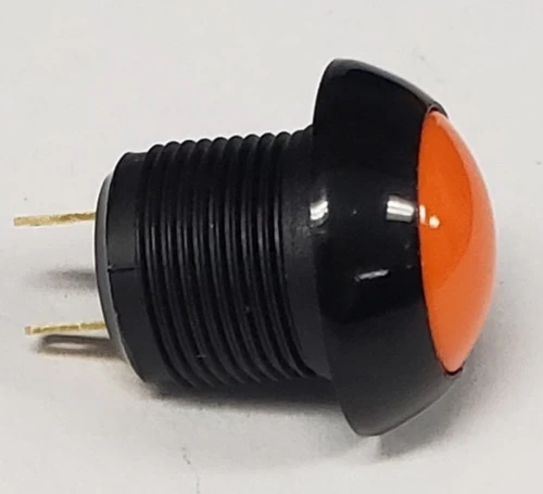 P9M-111123 Otto Latching On-Off Sealed Push Button Switch, Flush Orange Button - Image 2