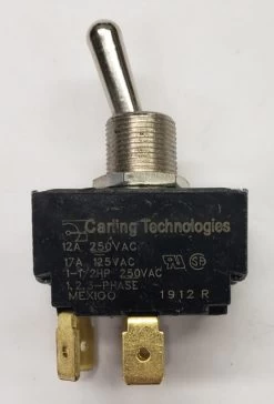 HK271-73 Carling Three Pole On-Off Toggle Switch 17 Amps, Spade Terminals