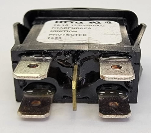 K1ABFNBBFA Otto K1 Sealed On-Off-On Rocker Switch, 2 12 Volt Red LEDS - Image 3