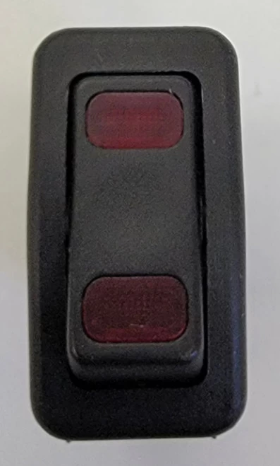 K1ABFNBBFA Otto K1 Sealed On-Off-On Rocker Switch, 2 12 Volt Red LEDS - Image 2