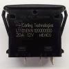 L11D1ENN1 Carling L Series Rocker Switch, Raised Bezel, Single Pole, On-Off, 1 Ind & 1 Dep Amber Leds