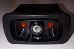 L11D1CNN1 Carling L Series Rocker Switch, Raised Bezel, Single Pole, On-Off, 2 Ind Amber Leds