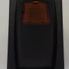 L12D1A601-ABZ00-000 Carling Momentary On-Off Illuminated L Series Rocker Switch, Amber Lens