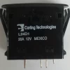 L24D1DN01 Rocker Switch, On-On, Double Pole, Carling L Series, One Dependent Amber Led,