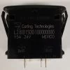 L28B1S001 DPDT L Series Rocker Switch, Spring Return To Center Off, Double Momentary