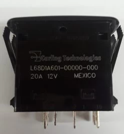 L68D1A601 Carling Progressive L Series Rocker Switch With Cap, 1 Independent Lamp
