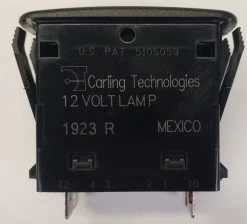 LP1BTT5-00000-000 Carling Sealed L Series Indicator Light, 12 Volt, 2 Red LEDs