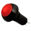 Otto LP3-R1G322R Red Illuminated Push Button, Normally Open, 12 Volt Red LED