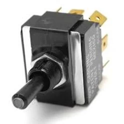 LT-2561-701-012 Carling Red Lit Tip Toggle Switch, On-Off-On, 12 Volt