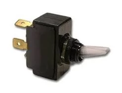 LT-1511-133-024 Carling Fully Illuminated Green Paddle Toggle Switch, 24 Volt, On-Off